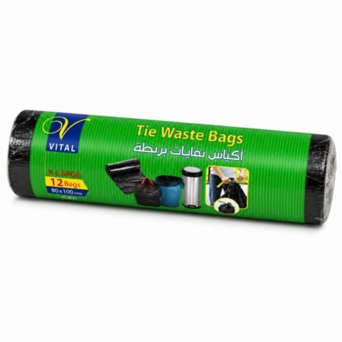 "VITAL" Tie Waste Bags S/M/L/XL    12/20 Bags - أكياس نفايات بربطة