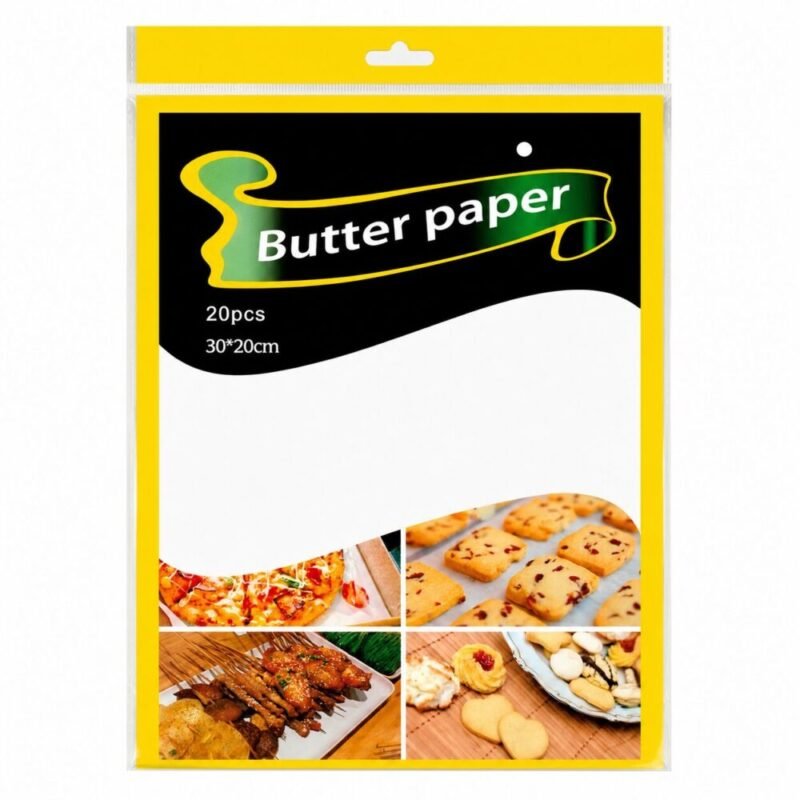"Butter Paper" 30*20cm 20 pcs - ورق زبدة