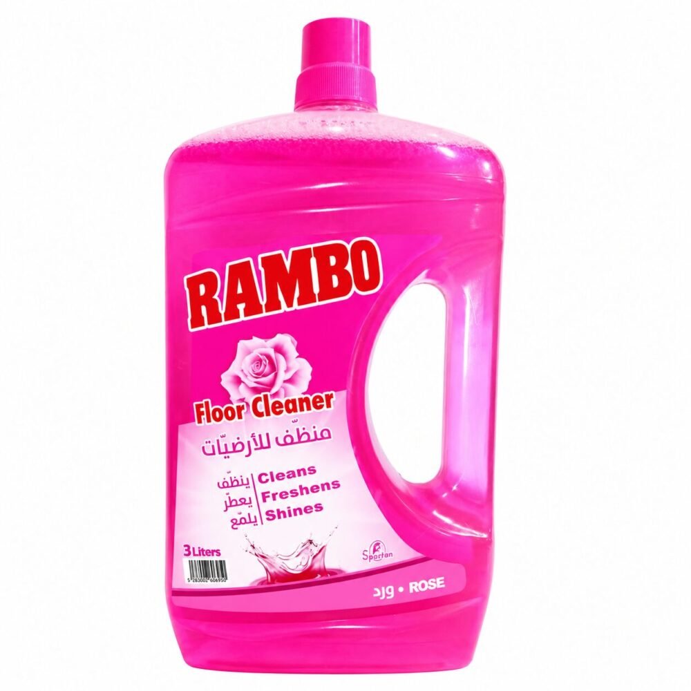"Spartan RAMBO" Floor Cleaner 3L - منظّف للأرضيّات ينظّف , يعطّر ويلمّع