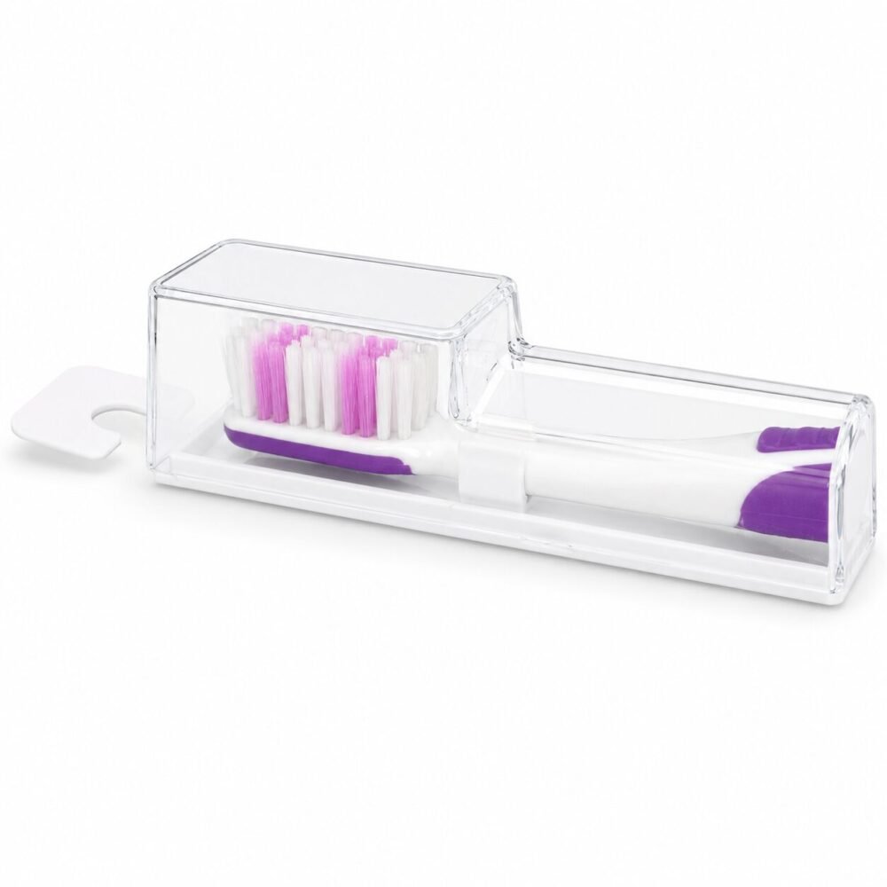 "Jinacare" Travel Toothbrush Soft With Protective Case - فرشاة أسنان للسفر مع علبة واقية