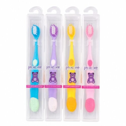 "Jinacare" Travel Toothbrush Soft With Protective Case For Kids - فرشاة أسنان للأطفال مع علبة واقية