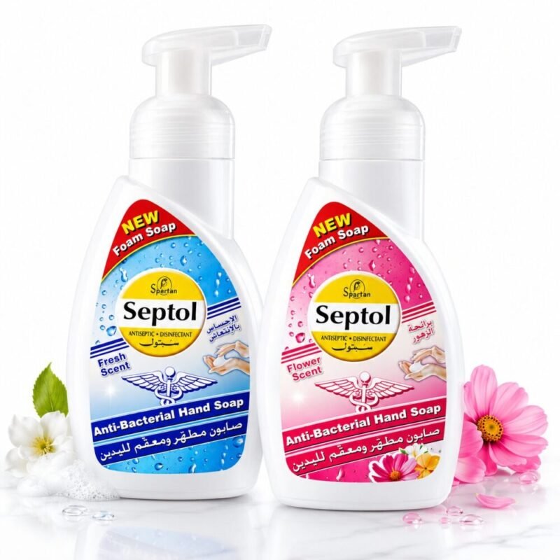 "Spartan Septol" Anti-Bacterial Hand Foam Soap 500 ml - سبتول صابون مطهّر ومعقّم لليدين