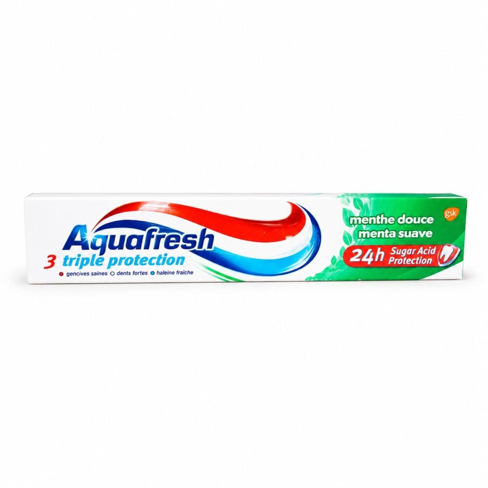 "AquaFresh" 3 Triple Protection 75 ml - معجون أسنان حماية ثلاثية بالنعناع