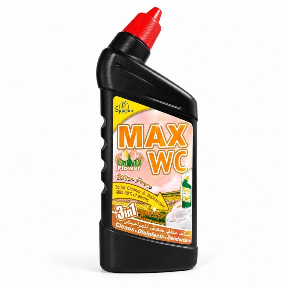 "Spartan MAX WC" 3in1 600cc - منظّف ,مطهّر ومعطّر للمراحيض