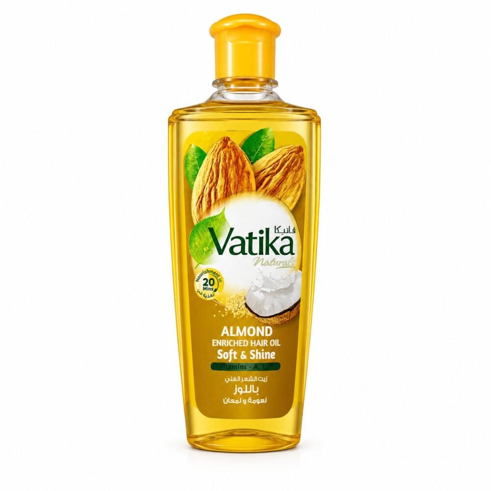 "Vatika" Naturals Enriched Hair Oil with Vitamins A,E,F 200 ml - فاتيكا زيت الشعر الغني