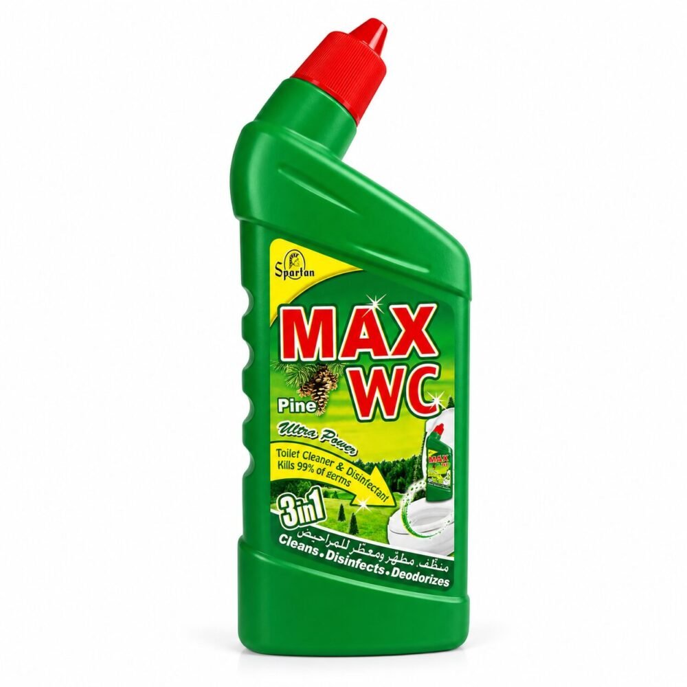 "Spartan MAX WC" 3in1 600cc - منظّف ,مطهّر ومعطّر للمراحيض
