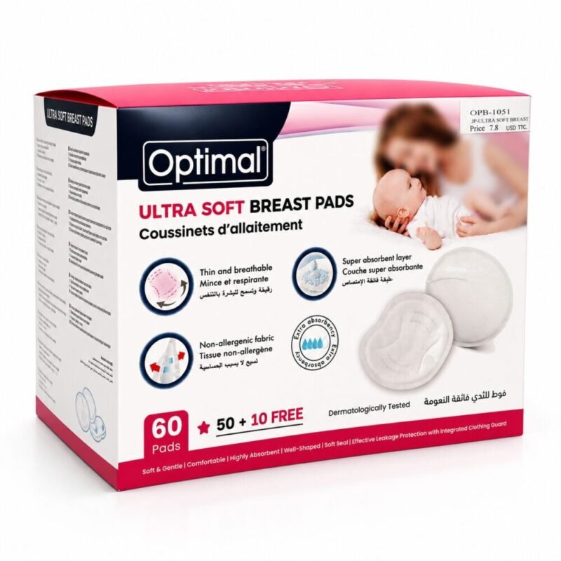 "Optimal" Ultra Soft Breast Pads 60 pcs - فوط للثدي فائقة النعومة