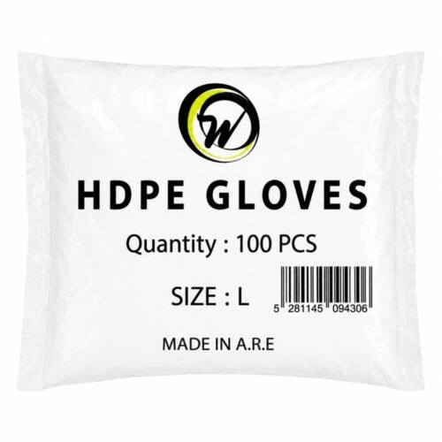 Clear Disposable Plastic Gloves 100 pcs -  كفوف شفافه للإستعمال مرة واحدة