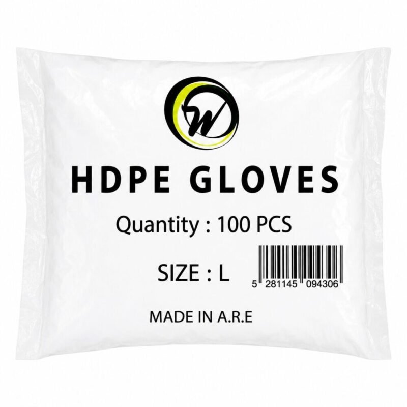 Clear Disposable Plastic Gloves 100 pcs -  كفوف شفافه للإستعمال مرة واحدة