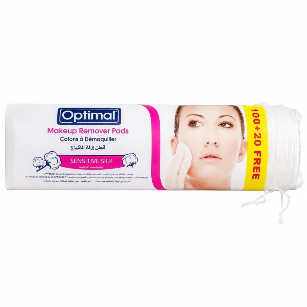 "Optimal" Makeup Remover Pads 120 pcs - قطن إزالة الماكياج