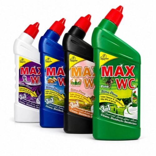 "Spartan MAX WC" 3in1 600cc - منظّف ,مطهّر ومعطّر للمراحيض