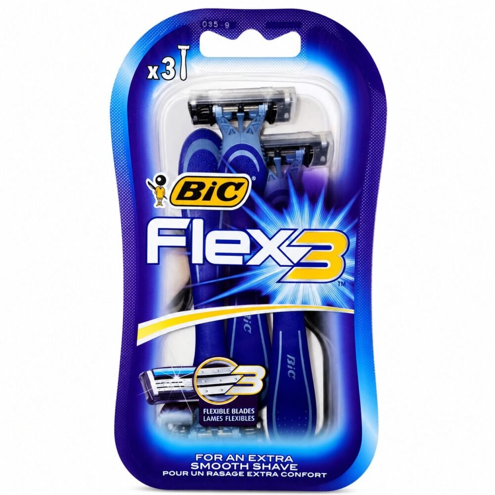 "Bic" Flex3 3Flexible Blades For An Extra Smooth Shave 3 pcs - شفر حلاقة