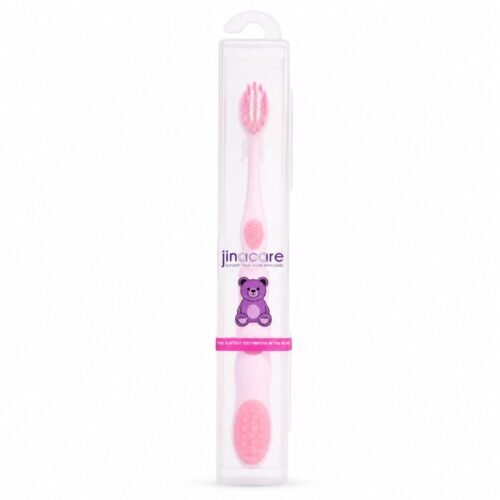 "Jinacare" Travel Toothbrush Soft With Protective Case For Kids - فرشاة أسنان للأطفال مع علبة واقية