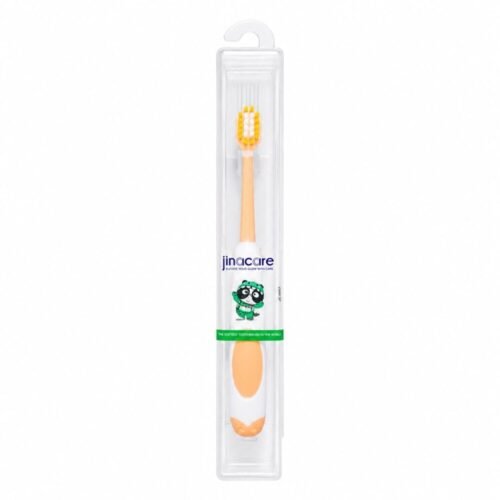 "Jinacare" Travel Toothbrush Soft With Protective Case For Kids - فرشاة أسنان للأطفال مع علبة واقية