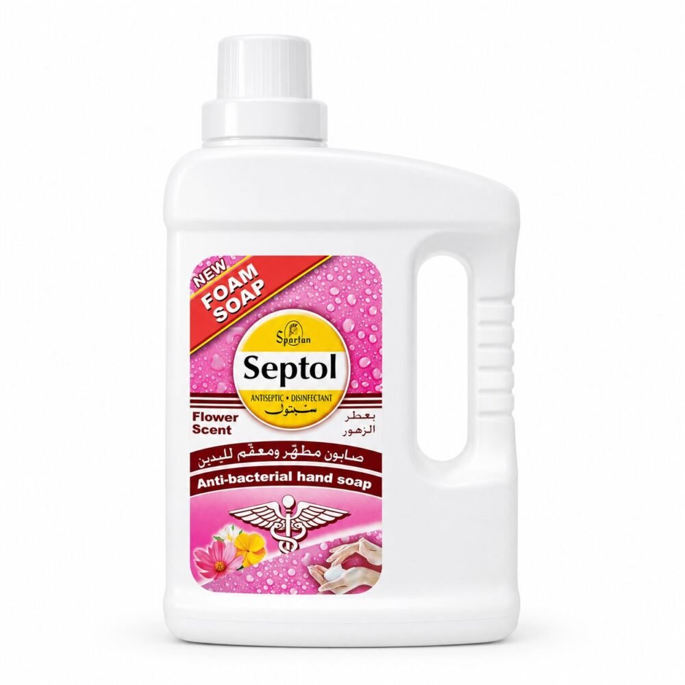 "Spartan Septol" Anti-Bacterial Hand Foam Soap 1.25L - سبتول صابون مطهّر ومعقّم لليدين