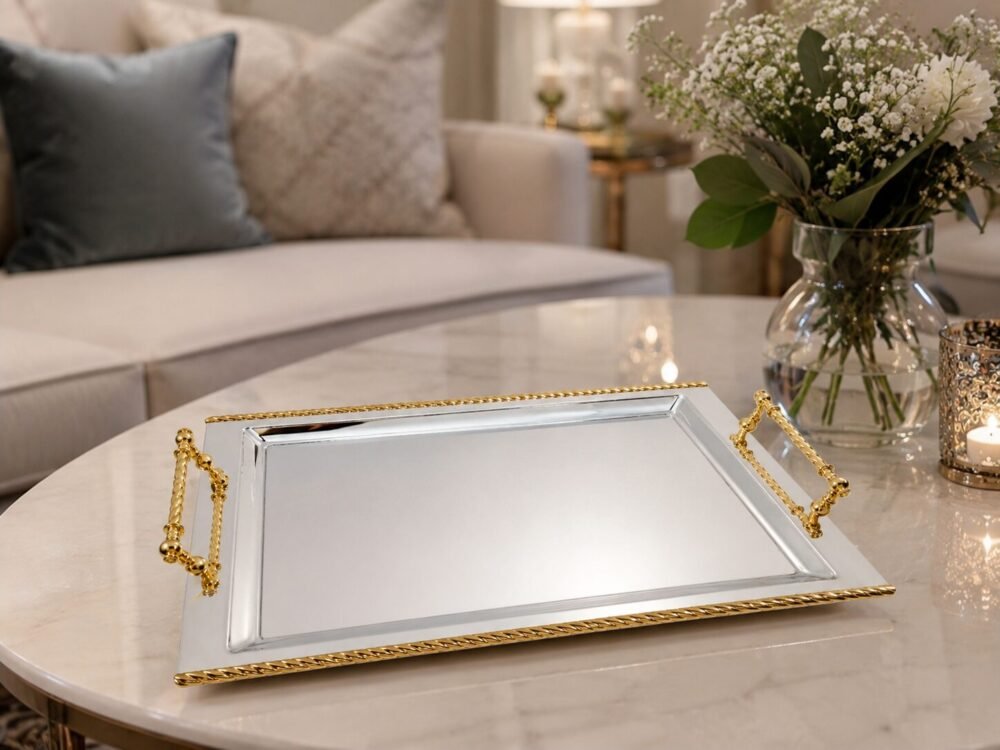 "Phoenix" Luxury Tray 31.5*48.5 cm - صينية تقديم فخمة