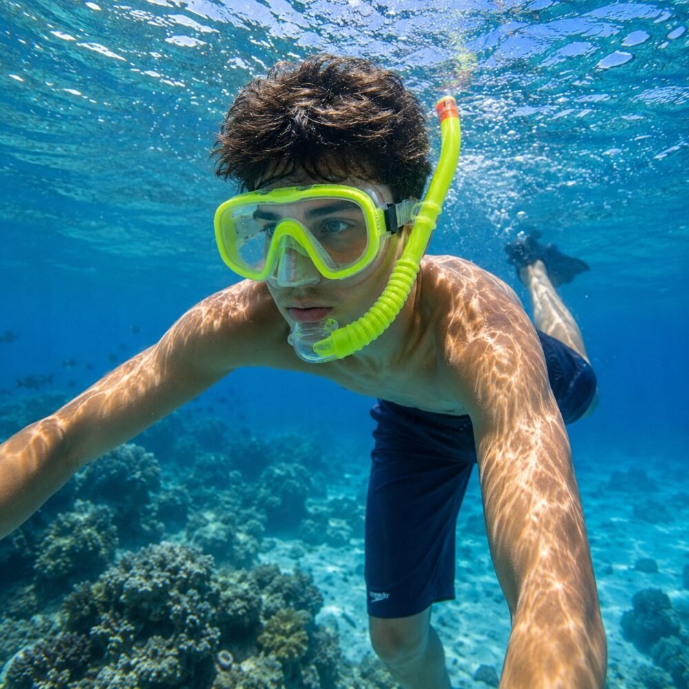 "Intex" Smorkeling Mask Set - قناع غوص وأنبوب تنفس