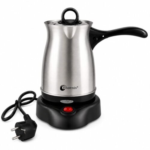 "Phoenix" Electric Turkish Coffee Maker 0.5L - ركوة كهربائية مع غطاء وقاعدة