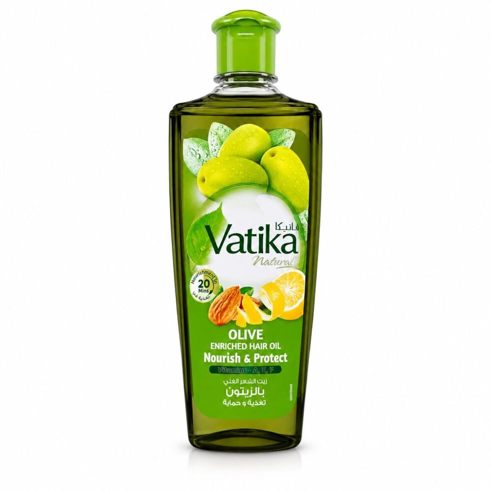 "Vatika" Naturals Enriched Hair Oil with Vitamins A,E,F 200 ml - فاتيكا زيت الشعر الغني