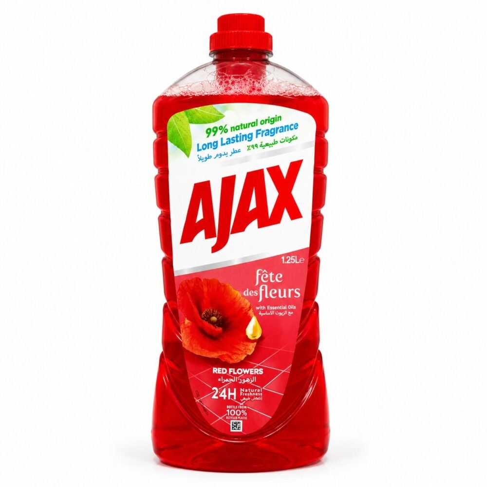 "AJAX" Multi-Purpose Cleaning Liquid With Essential Oils 1.25L - سائل تنظيف متعدد الإستخدامات