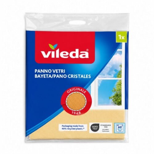 "Vileda" Glass Cleaning Cloth 39.5*36 cm - فيليدا لتلميع الزجاج والنوافذ