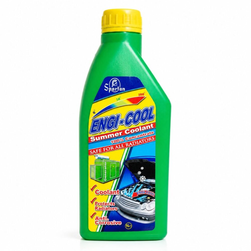 "Spartan Engi-Cool" Summer Coolant Safe for all Radiators 1L - سائل تبريد المحرك والرادياتير