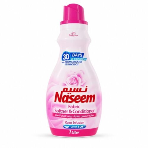 "Spartan Naseem" Fabric Softner and Conditioner 1L - نسيم مطرّي الغسيل بتقنية حبيبات العطر المعزّز
