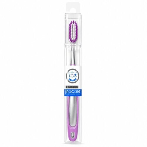 "Jinacare" Travel Toothbrush Extremely Soft With Protective Case - فرشاة أسنان مع علبة واقية