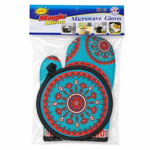 "Magic Clean" Microwave Gloves 2pcs - قفاز حراري مع مسكة دائرية