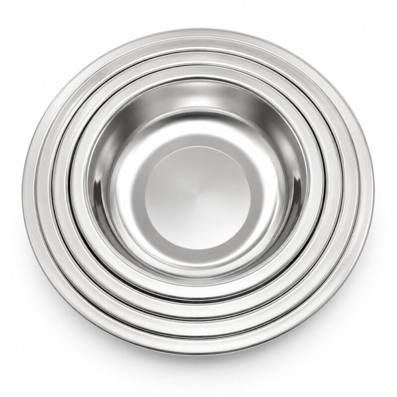 Stainless Steel Plate 18/20/22/24/26 cm - صحون ستانلس ستيل