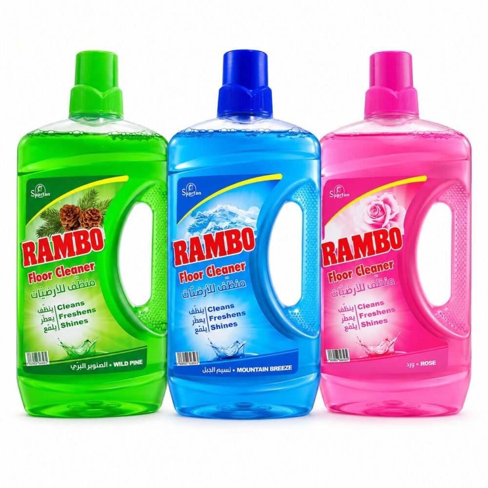"Spartan RAMBO" Floor Cleaner 1.5L - منظّف للأرضيّات ينظّف , يعطّر ويلمّع