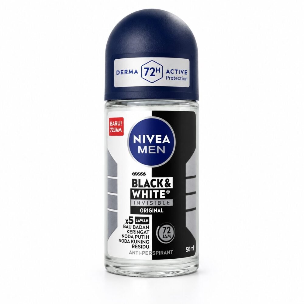 "NIVEA" Deodorant Roll-On For MEN 48/72h 50ml - نيفيا مزيل التعرّق
