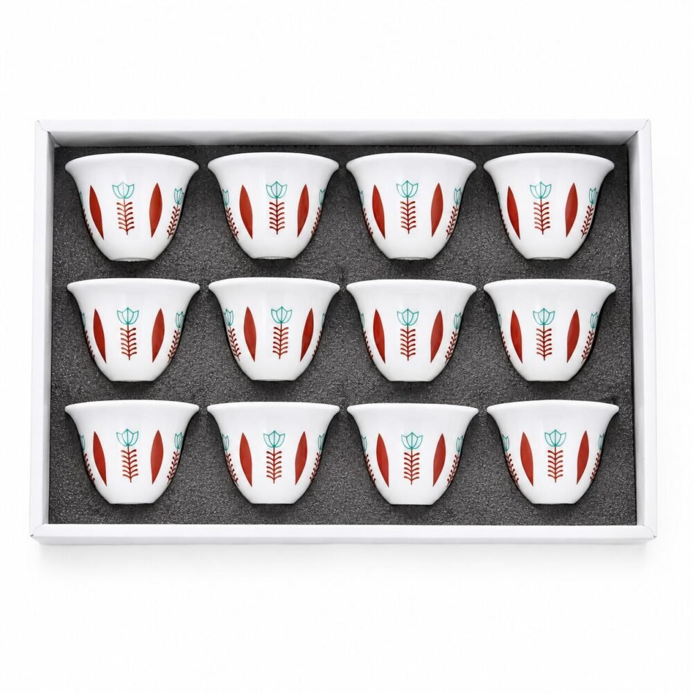 "Phoenix" Coffee Cup Set - طقم فناجين قهوة شفه
