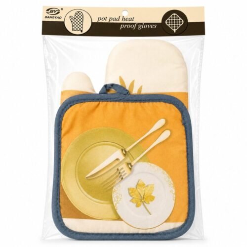 "Bangyao" Microwave Gloves 2pcs - قفاز حراري مع مسكة دائرية