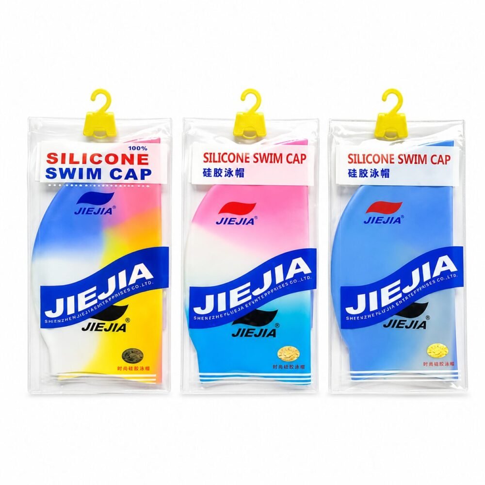 "JIEJIA" Silicone Swim Cap - قبعة سباحة سيليكون