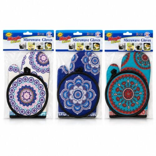 "Magic Clean" Microwave Gloves 2pcs - قفاز حراري مع مسكة دائرية