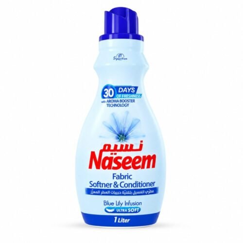"Spartan Naseem" Fabric Softner and Conditioner 1L - نسيم مطرّي الغسيل بتقنية حبيبات العطر المعزّز