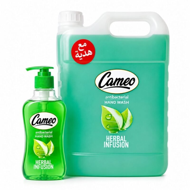 "Cameo" Hand Wash Antibacterial 4L+500 ml Free - صابون سائل لليدين مع عبوة هدية