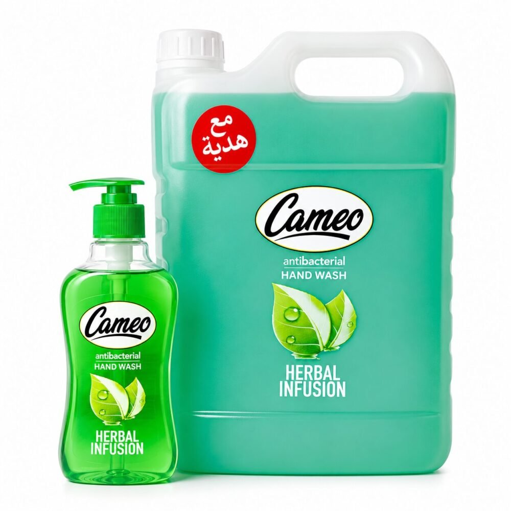 "Cameo" Hand Wash Antibacterial 4L+500 ml Free - صابون سائل لليدين مع عبوة هدية