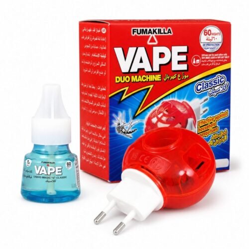 "VAPE" Duo Machine Effective against Household Mosquitoes  60 Nights - فاب جهاز كهربائي مزدوج الإستعمال مع سائل إضافي