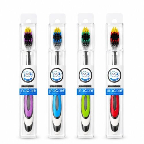 "Jinacare" Travel Toothbrush Extremely Soft With Protective Case - فرشاة أسنان مع علبة واقية