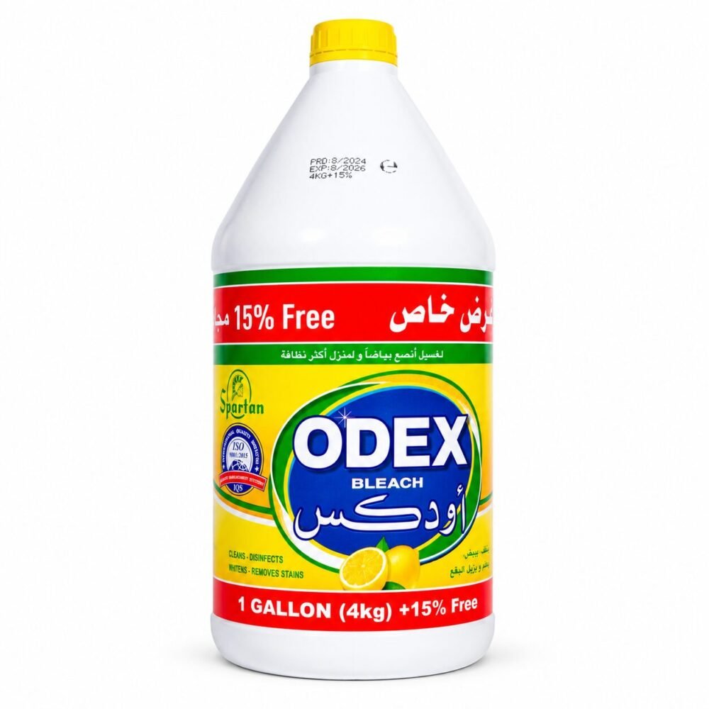 "Spartan ODEX" Bleach Cleaner and Disinfectant 1200ml / 4kg - أودكس كلور مبيّض ومعقّم