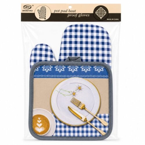 "Bangyao" Microwave Gloves 2pcs - قفاز حراري مع مسكة دائرية