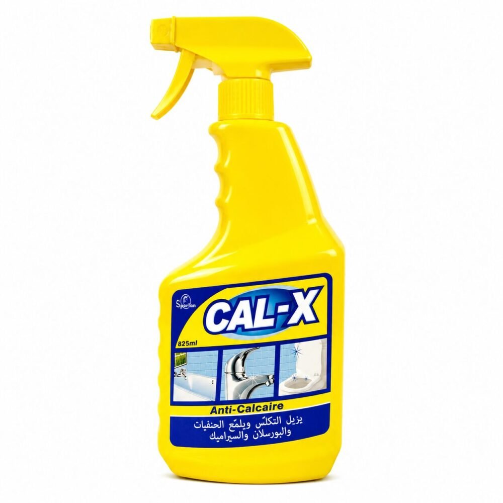 "Spartan CAL-X" Anti-Calcaire 825 ml - مزيل التكلّس وملمّع الحنفيات ,البورسلان والسيراميك