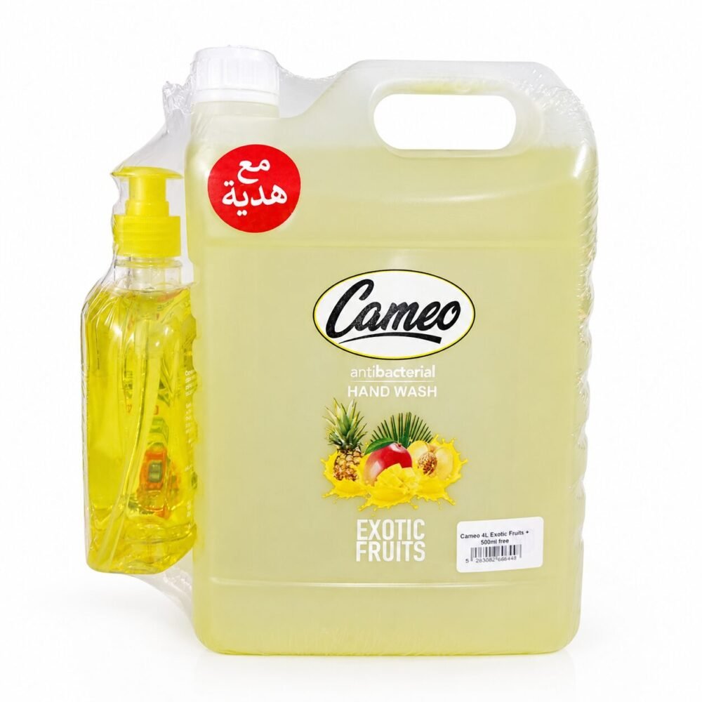 "Cameo" Hand Wash Antibacterial 4L+500 ml Free - صابون سائل لليدين مع عبوة هدية