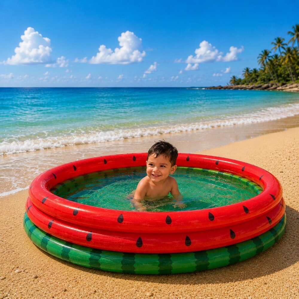"Intex" Watermelon Inflatable Kids Pool 1.68m*38cm -  مسبح أطفال قابل للنفخ