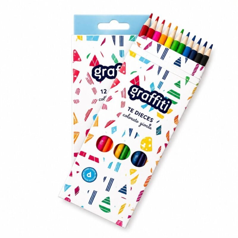 file_00000000b608722f8c6bc075a57959c2 "Graffiti" Color Pencils 12 pcs - علبة أقلام تلوين خشبية