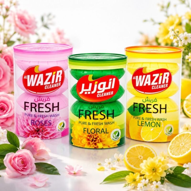 "Al WAZIR Cleaner" Beauty Soap Fresh 4pcs - صابون الوزير