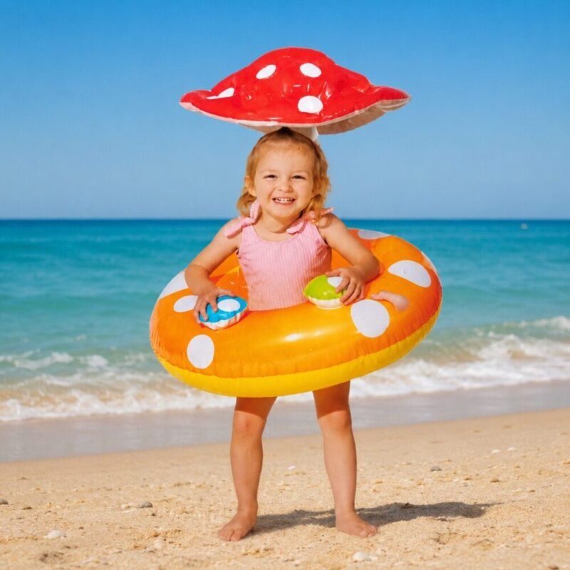 "Intex" Inflatable Baby Float With Sun Canopy 69 cm - عوامة سباحة للأطفال مع مظلة