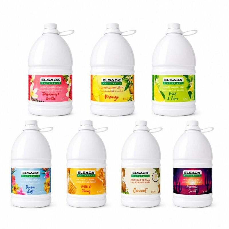"ELSADA" Antibacterial Liquid Hand Wash 3.7L - سائل لغسيل اليدين مضاد للبكتيريا